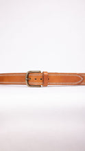 Load image into Gallery viewer, Double Stitched Buck Brown Belt
