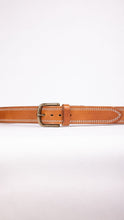 Load image into Gallery viewer, Double Stitched Buck Brown Belt