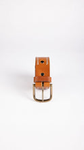 Load image into Gallery viewer, Double Stitched Buck Brown Belt
