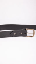 Load image into Gallery viewer, Double Stitched Black Belt