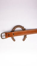 Load image into Gallery viewer, Double Stitched Buck Brown Belt
