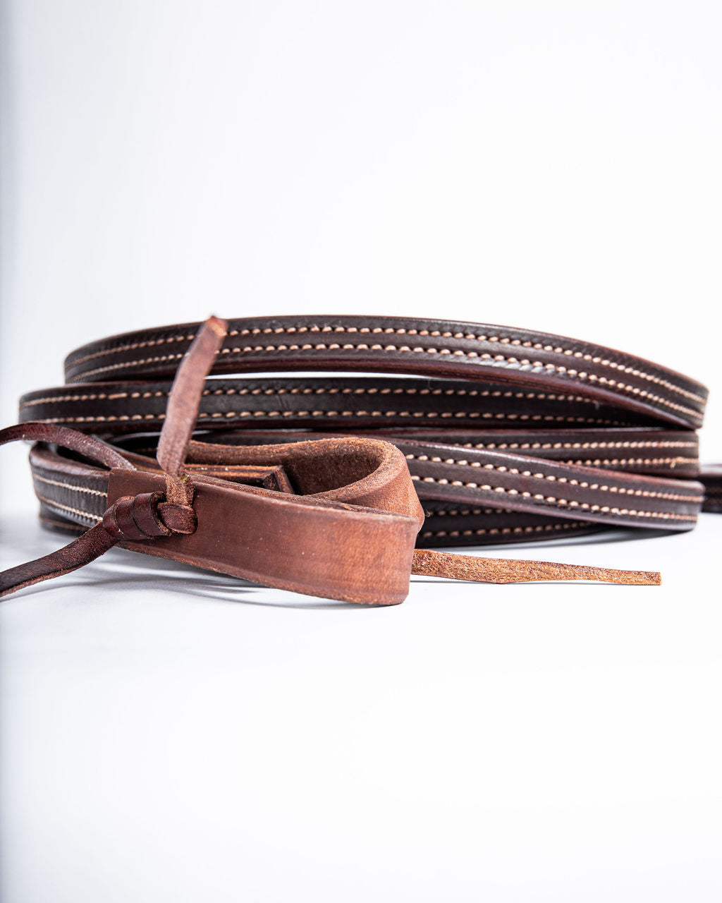 Stitched Latigo Split Reins – Arnoldsen Leather co